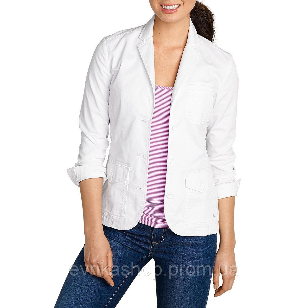 

Блейзер Eddie Bauer Womens Legend Wash Stretch Blazer WHITE 42 Белый 3930WT-L, КОД: 1212769