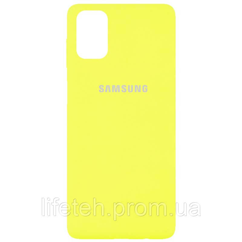 

Чехол Silicone Cover Full Protective (AA) для Samsung Galaxy M51, Желтый / lemon