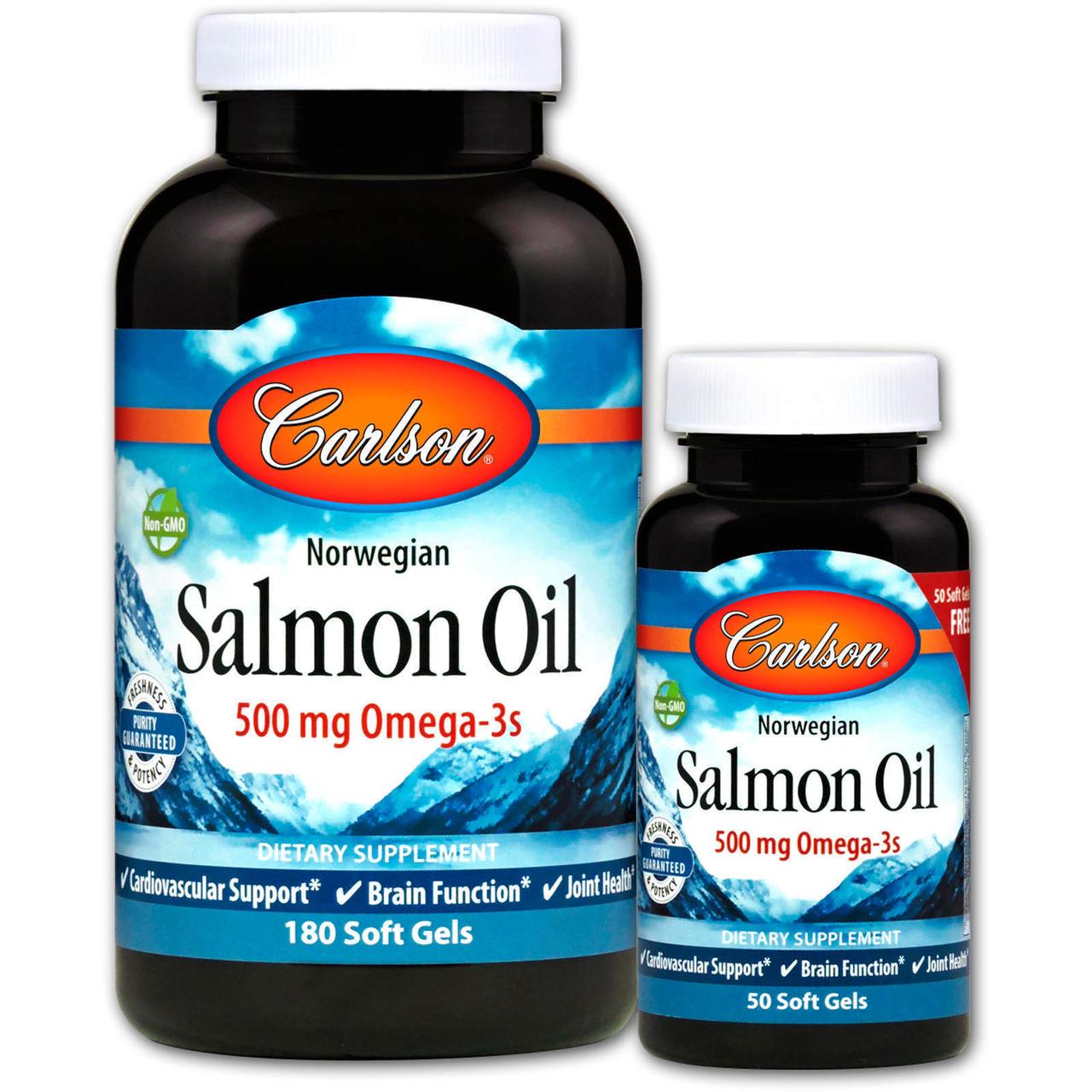 

Масло лосося Carlson Labs 180+50 капсул (2326)