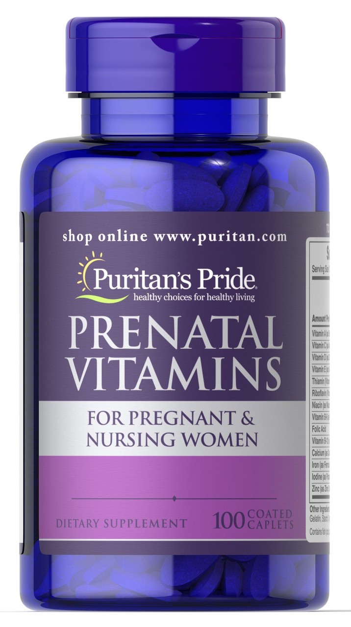 

Витамины для беременных Puritans Pride Prenatal Vitamins 100 капсул (32015)