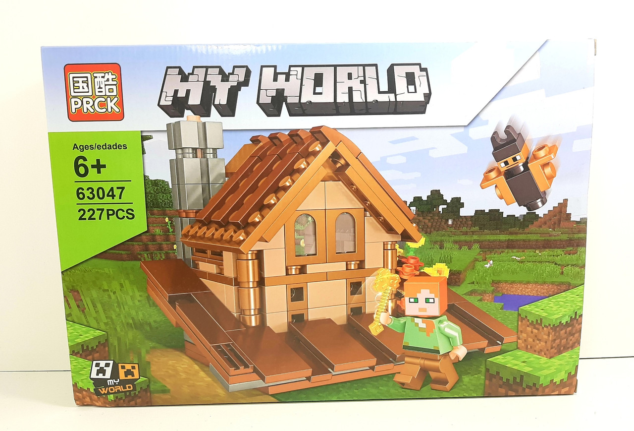 

Конструктор 63047 MY WORLD , Minecraft 227 дет.