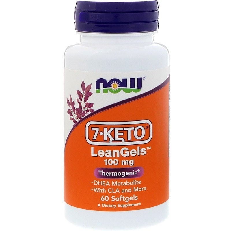 

7 кето, Управление весом, 7-Keto, LeanGels, Now Foods, 100 мг, 60 капсул