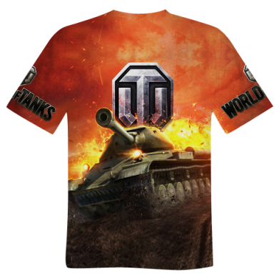 

Футболка 3D с принтом "World of Tanks"