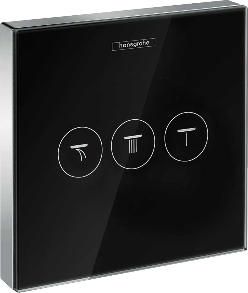 

Запорные вентили Hansgrohe Запорный вентиль с 3 запорными клапанами Hansgrohe ShowerSelect Glass 15736600,