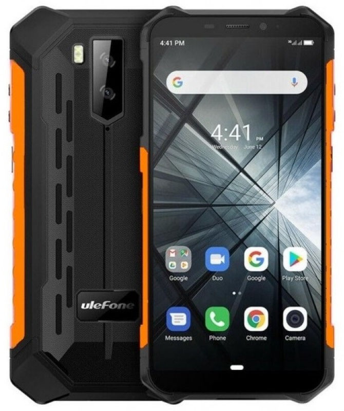 

Смартфон защищенный с мощной батареей на 2 сим карты Ulefone Armor X3 2/32Gb Orange (Global) Гарантия 12 мес, Оранжевый