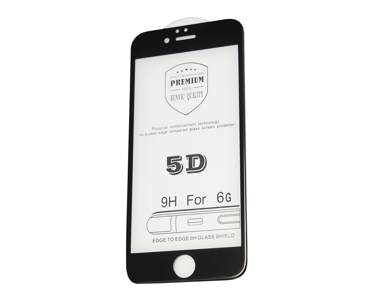 

Защитное стекло 5D Premium iPhone 6/6s Black