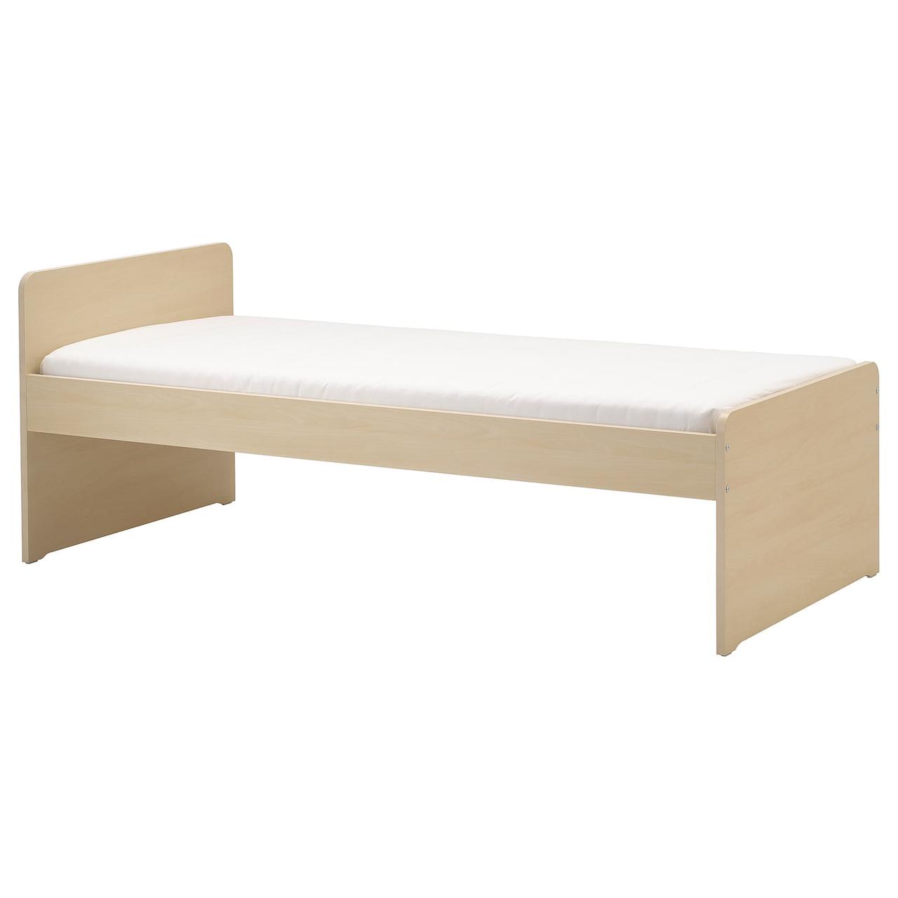 

Каркас ліжка з решітчастим дном, береза, 90x200 см, släkt ikea 893.266.32