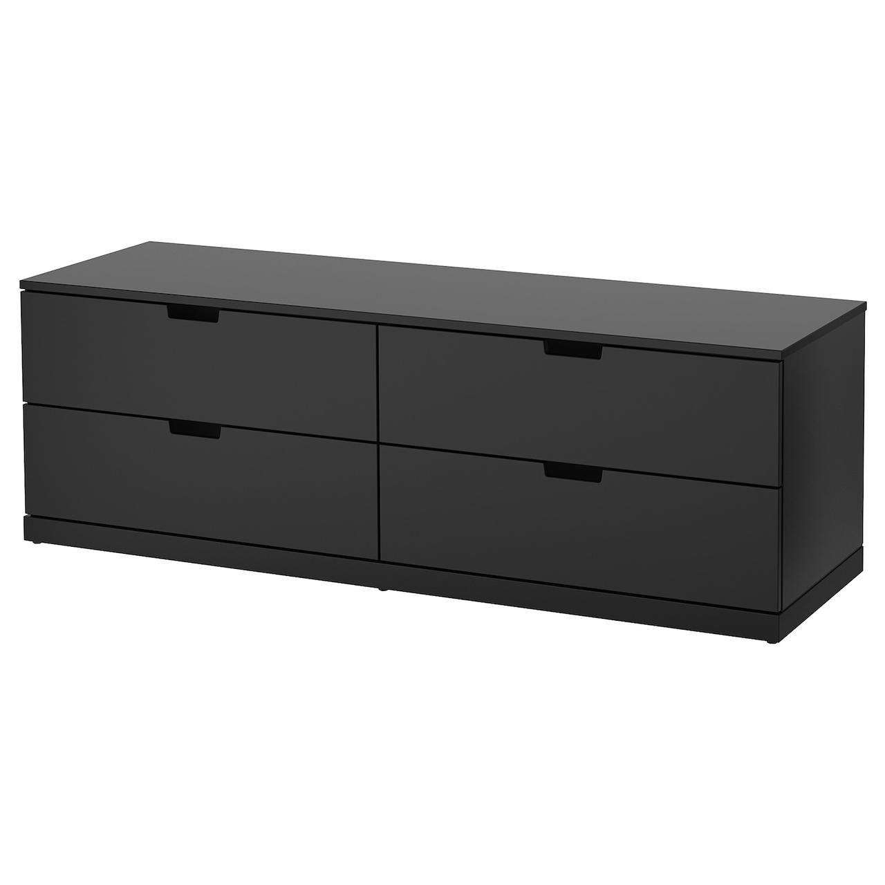 

4 комоди комод, антрацит, 160x54 см, nordli ikea 392.116.95