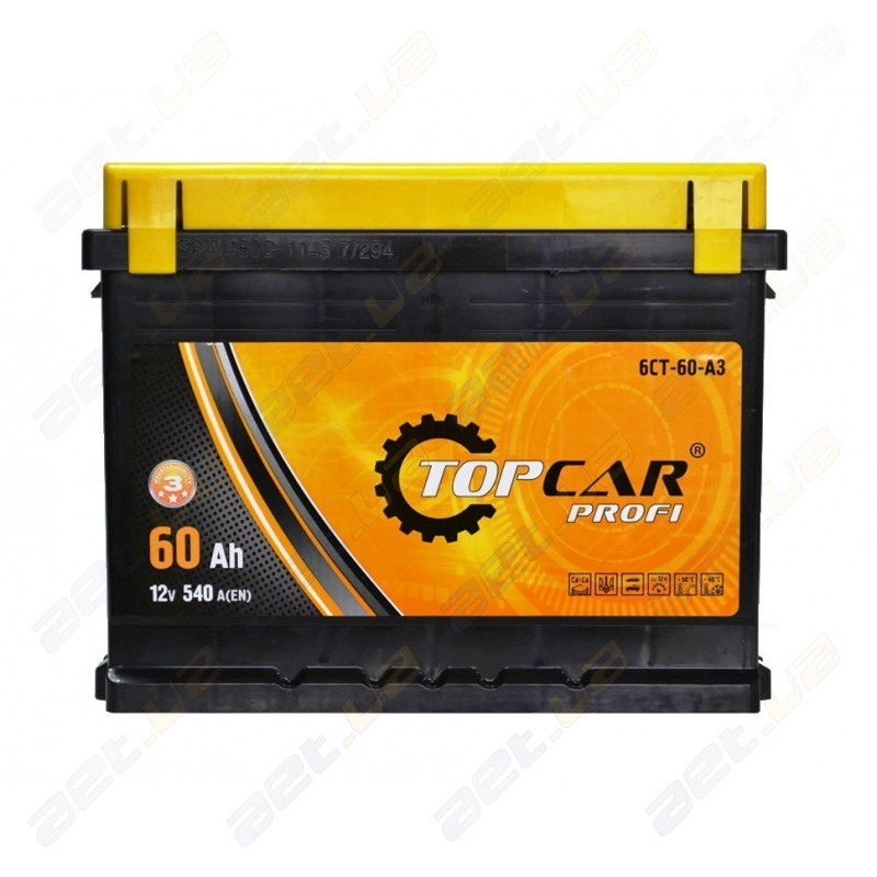 

Аккумулятор TOP CAR Profi 60Ah R+ 540A