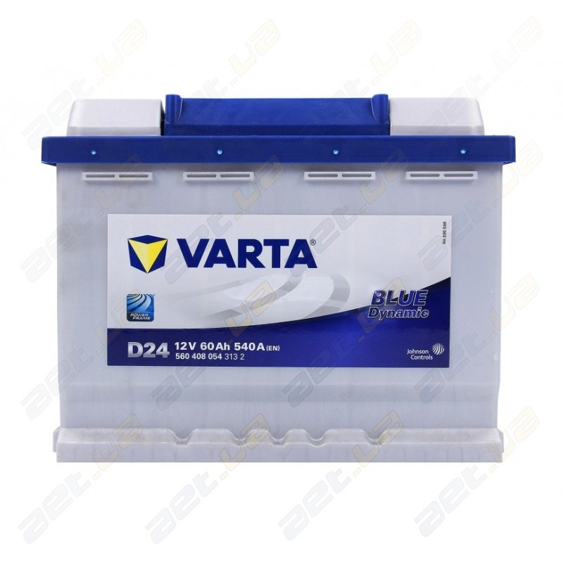 

Аккумулятор Varta BLUE Dynamic 60Ah R+ 540A (EN)