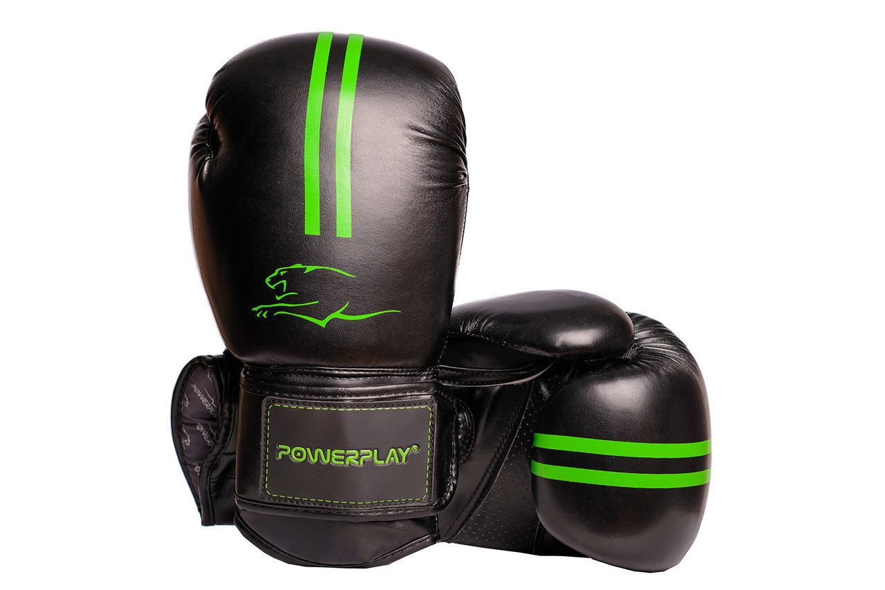 

Боксерські рукавиці PowerPlay 3016 16 унцій Чорно-Зелені (PP_3016_16oz_Black/Green), Черный / зеленый