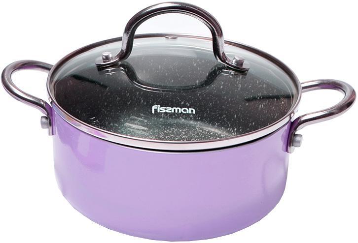 

Кастрюля Fissman Mini Chef Purple 1.8л с антипригарным покрытием