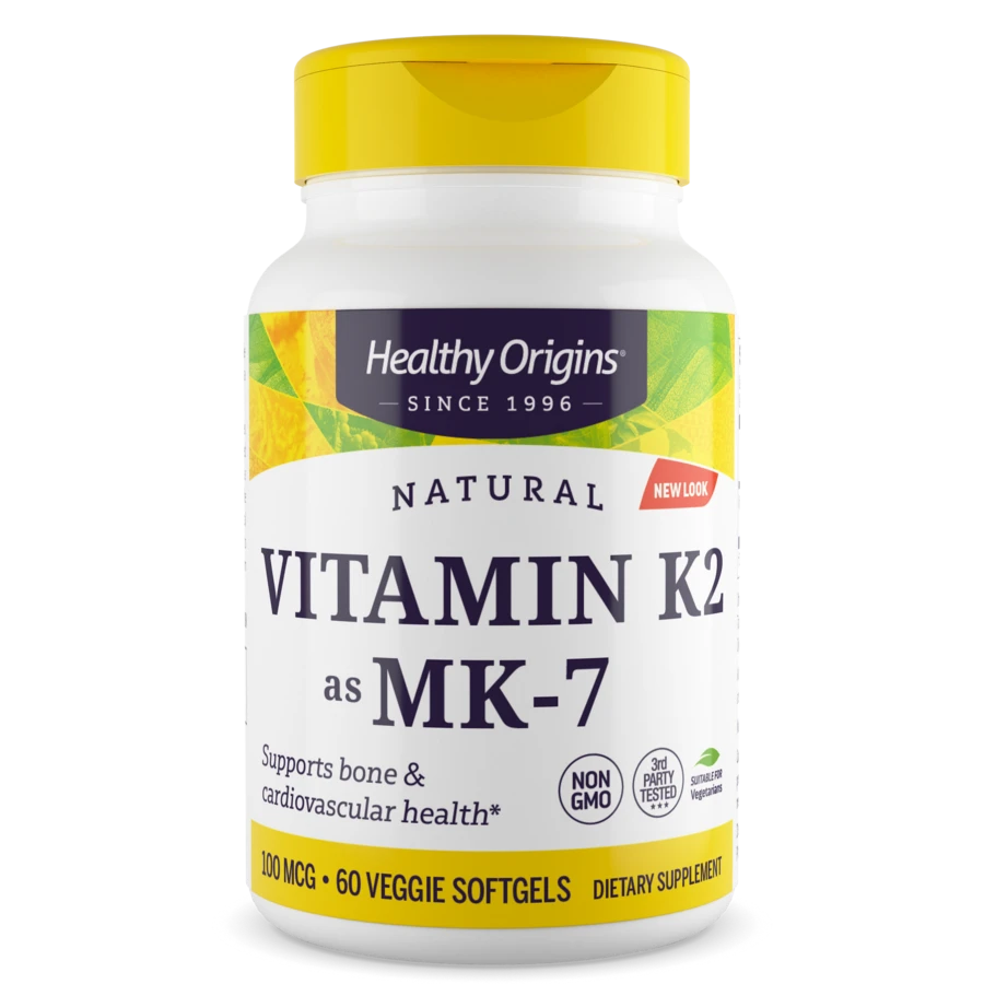 

Витамин К2 менахинон-7 Healthy Origins Vitamin K2 as MK-7 60 вег. капсул