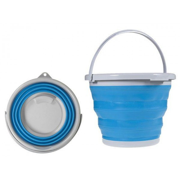 

Складное силиконовое ведро на 5л Collapsible Bucket, с ручкой