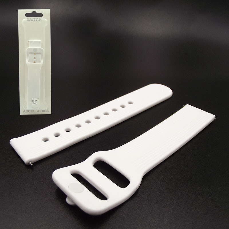 

Ремешок Silicone Strip 20 mm для Samsung Watch Active/Galaxy S4 42mm/Gear S2, white