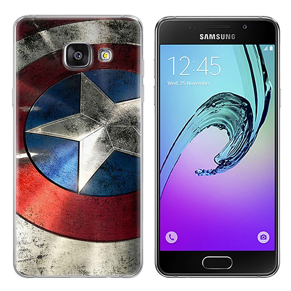 

Чехол-накладка TPU Image Captain America для Samsung Galaxy A3 2017/A320, Разные цвета