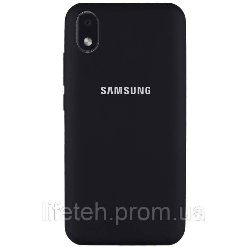 

Чехол Silicone Cover Full Protective (AA) для Samsung Galaxy M01 Core / A01 Core, Черный / black