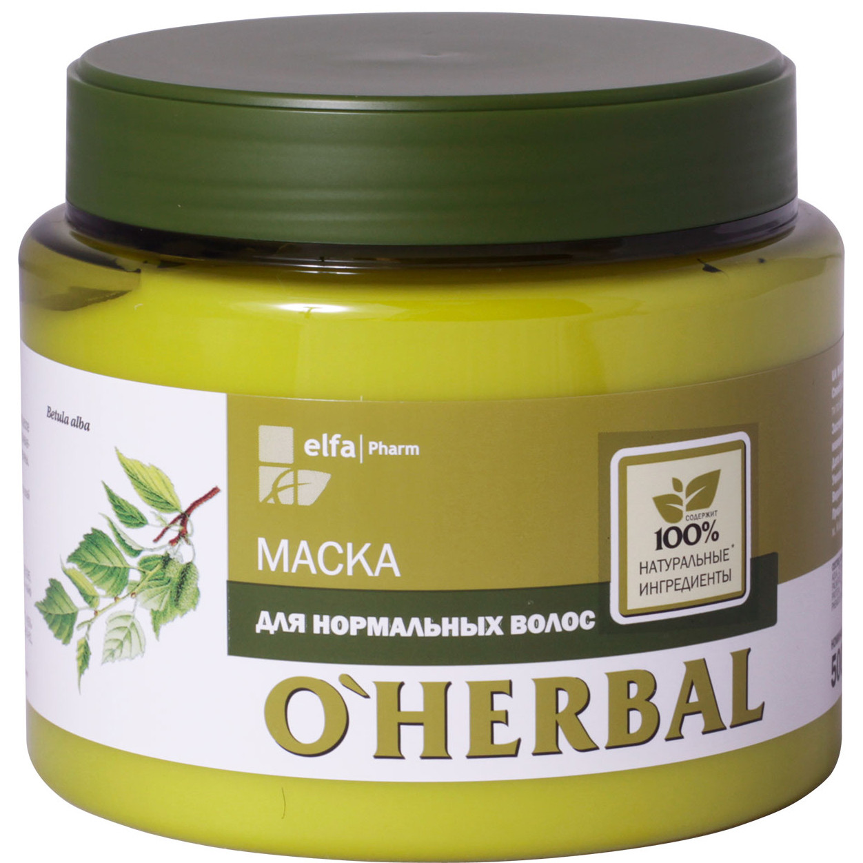 

Маска для нормальных волос с экстрактом березы, 500 мл O'Herbal