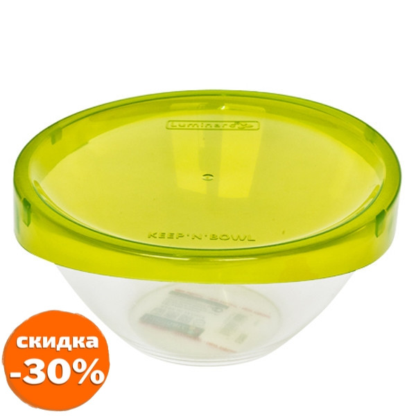 

Салатник Luminarc Keep'n'Box с крышкой d17 см стекло (4384G), Прозрачное