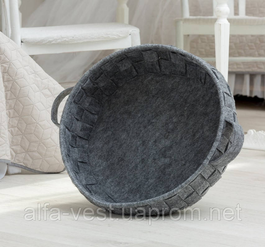 

Корзинка-лежак для животных DigitalWool плетеная без подушки, серый (DW-91-06)