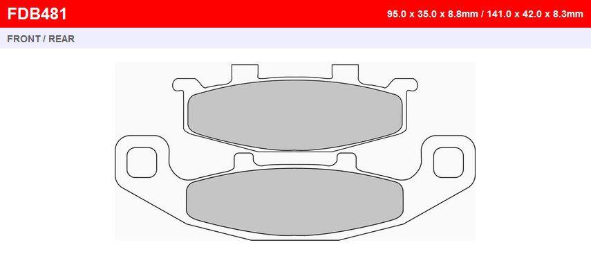 

Колодки тормозные FE FDB481P