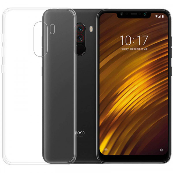 

Чехол для Xiaomi Pocophone F1 силиконовый бампер прозрачный