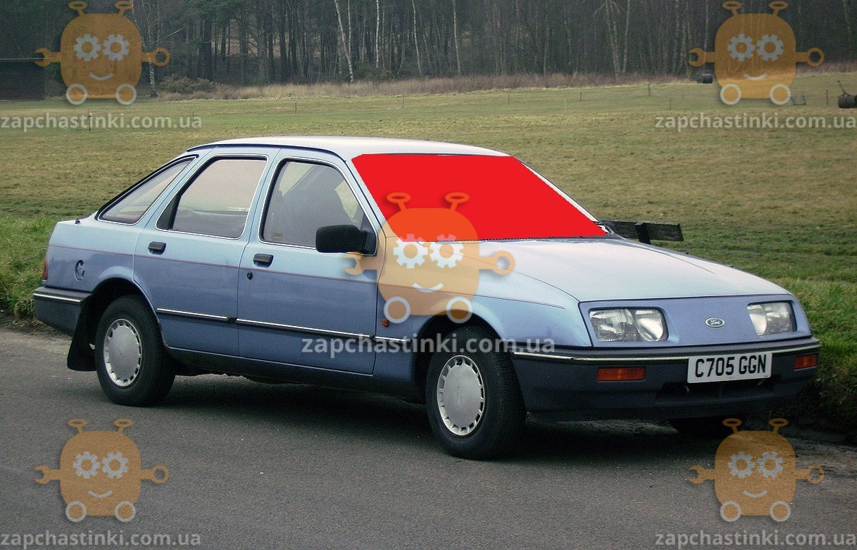 

Стекло лобовое FORD SIERRA 2 1987- 93г. место под зеркало ПШТ (пр-во SAFE GLASS) ГС 50468 (предоплата 250 грн)