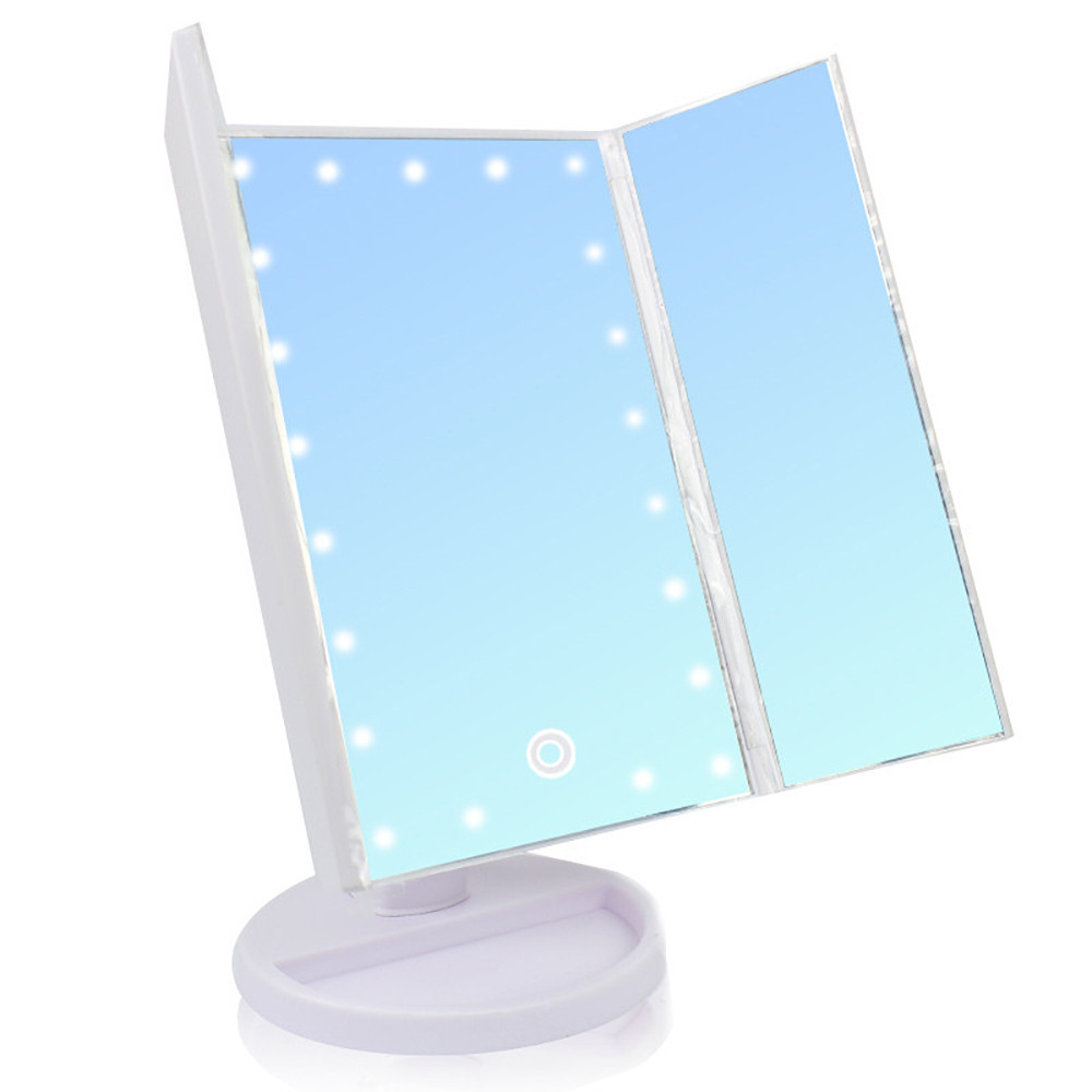 

Зеркало для макияжа с подсветкой БЕЛОЕ Led mirror ставни + ПОДАРОК:Магнитный календарик на холодильник 2021