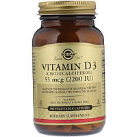Vitamin D3 2200 IU Solgar, 100 капсул