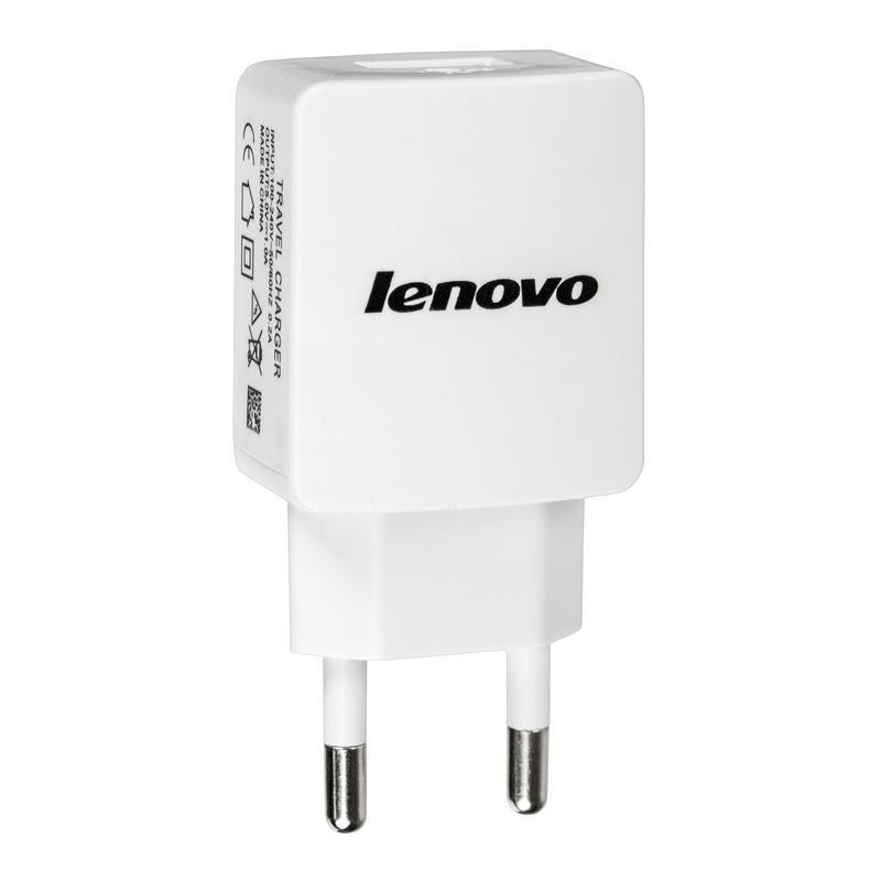 

Сетевое зарядное устройство Lenovo + cable MicroUSB 1A White, Белый