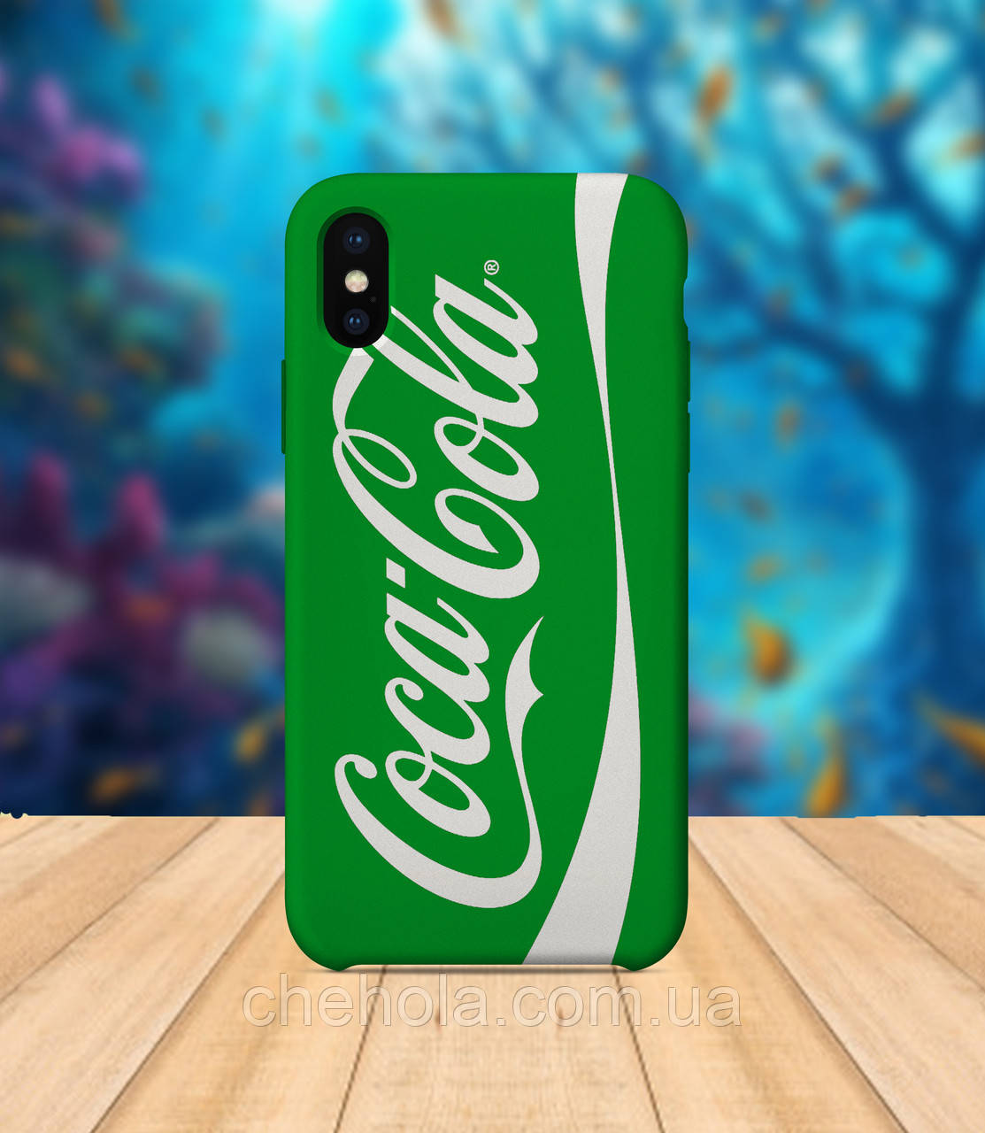 

Чехол для apple iphone x XS max Coca cola Зеленая чехол с принтом