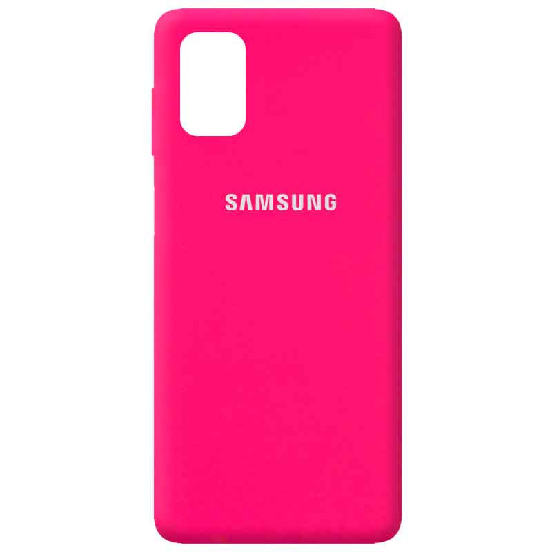 Чехол Silicone Cover Full Protective (AA) для Samsung Galaxy M51, Розовый / barbie pink