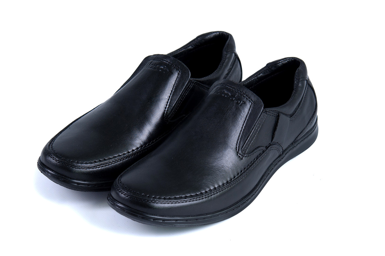 

Туфли мужские из натуральной кожи черные Matador, Черный