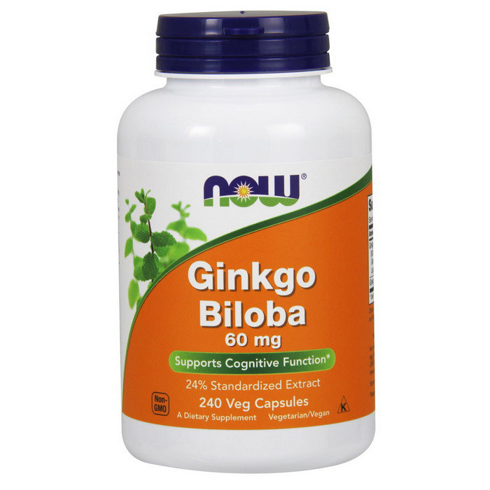 

Экстракт гинкго билоба Now Foods Ginkgo Biloba 60 mg (240 caps)