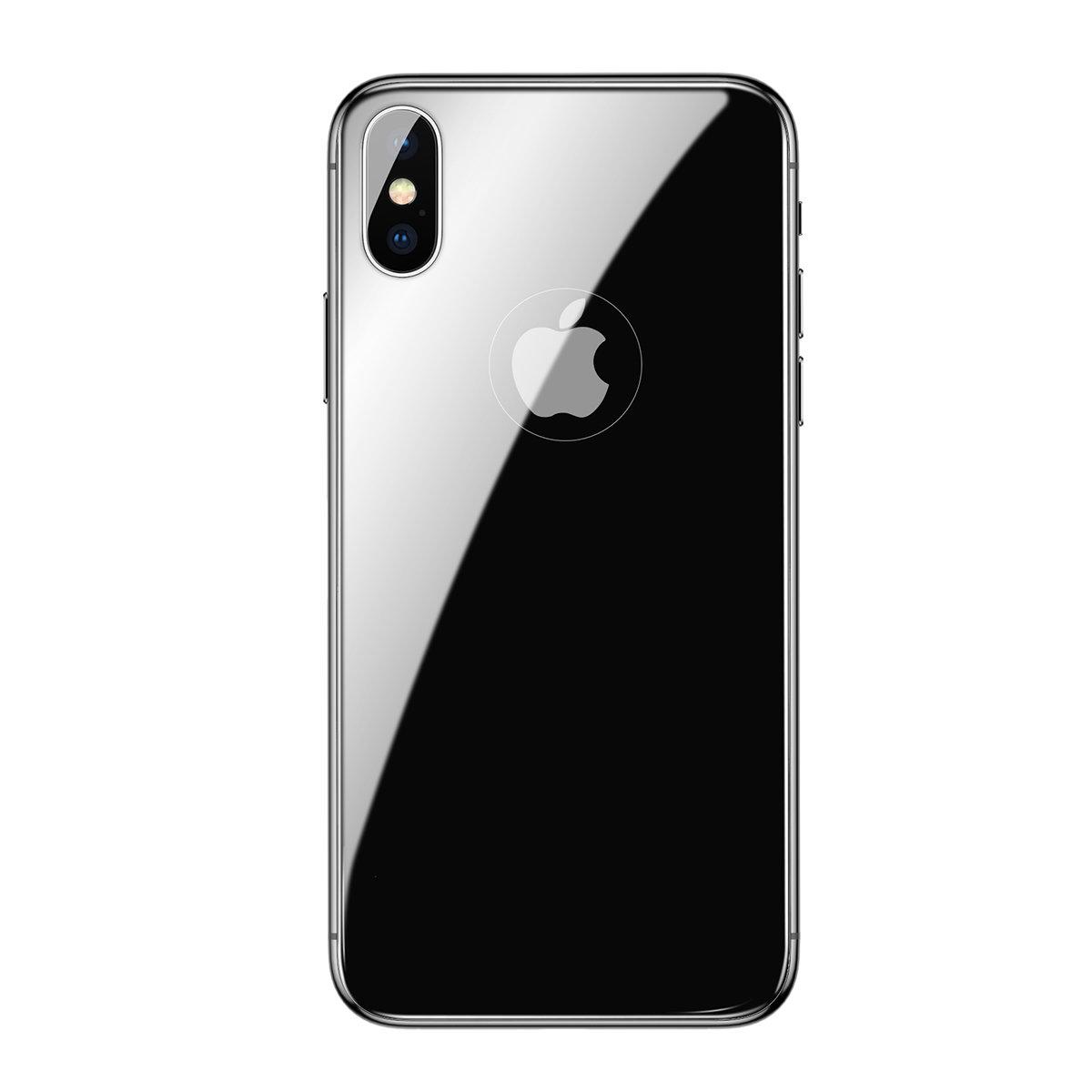 

Захисне скло Baseus 0.3mm All-coverage Arc-surface Back Tempered Glass Film Space gray for iPhone X