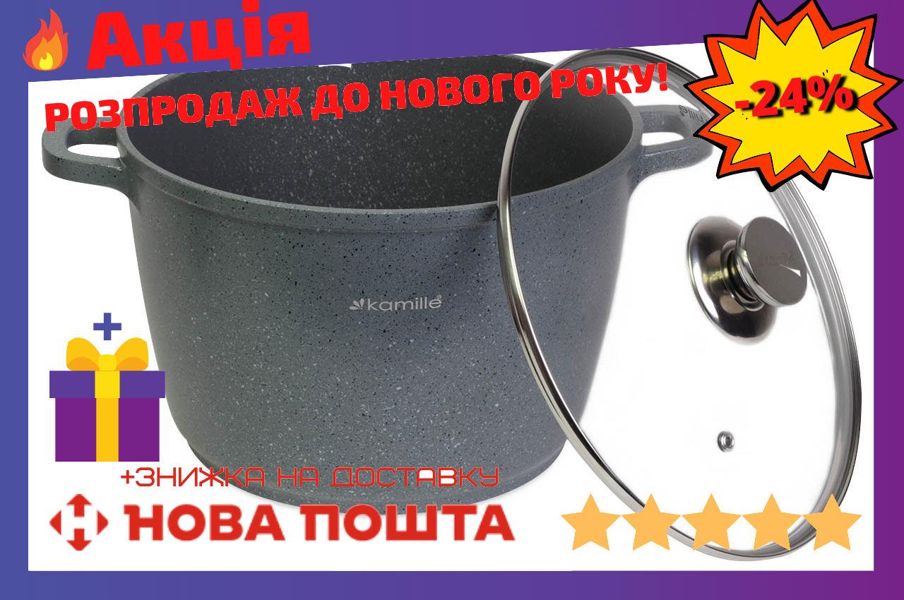 

Кастрюля антипригарная Kamille - 240 мм x 6,2 л гранит