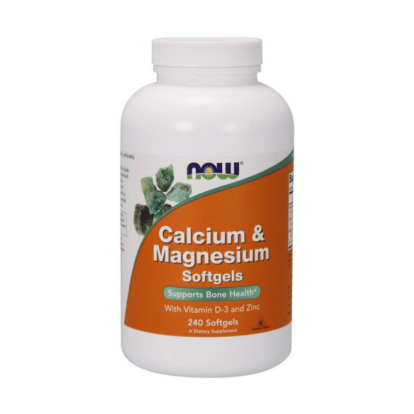 

Кальций магний цинк Д3 NOW Calcium & Magnesium with vit. D and Zinc 240 гел капс Минеральный комплекс