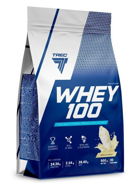 

Концентрат сывороточного протеина (белка)TREC nutrition Whey 100 900 г