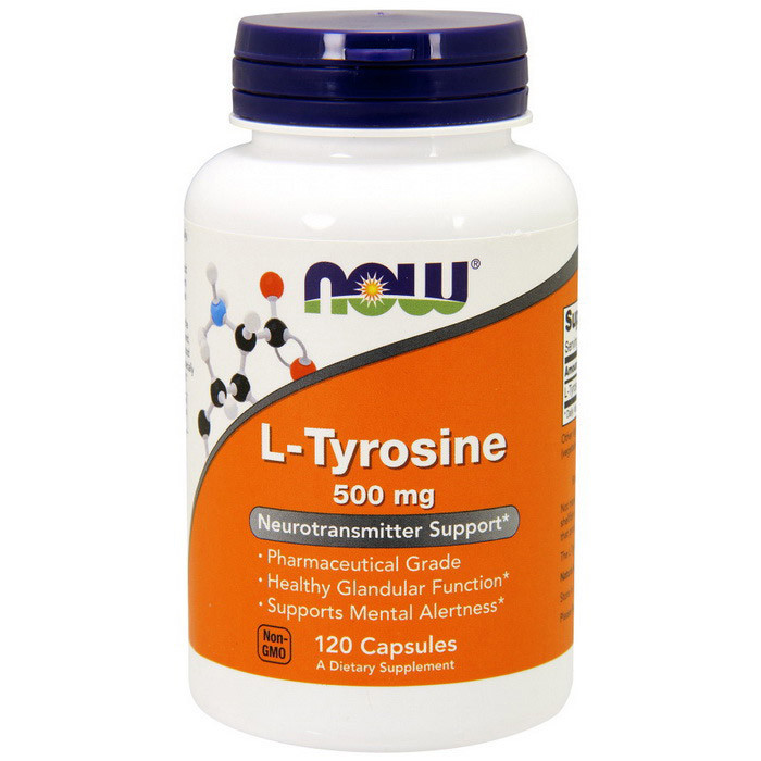 

L-тирозин NOW L-Tyrosine 500 mg 120 капс