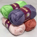 Пряжа бавовняна Vita Cotton Charm, Color No.4197 світлий персик, фото 5