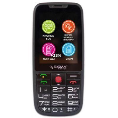 

Мобильный телефон Sigma Comfort 50 Elegance 3 (1600 mAh) SIMO ASSISTANT Black (4827798233719, Черный