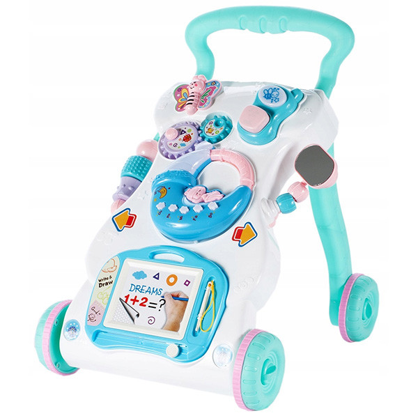 

Каталка-ходунки-игровой центр Baby Toys (696-R8), Белый;голубой