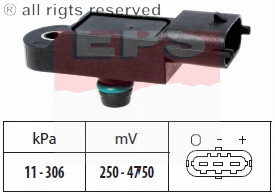 

Датчик давления во впускном коллекторе на Renault Megane IV 2016-> 1.5dCi — EPS - 1993121
