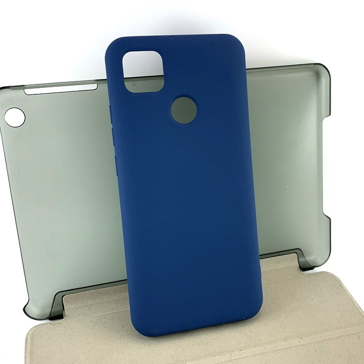 

Чехол для Xiaomi Redmi 9C накладка бампер противоударный силиконовый Silicone Case оригинальный синий