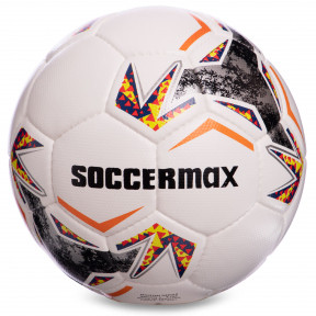 

Мяч футбольный профессиональный №5 SOCCERMAX FIFA FB-2361 (PU, белый-серый-оранжевый)