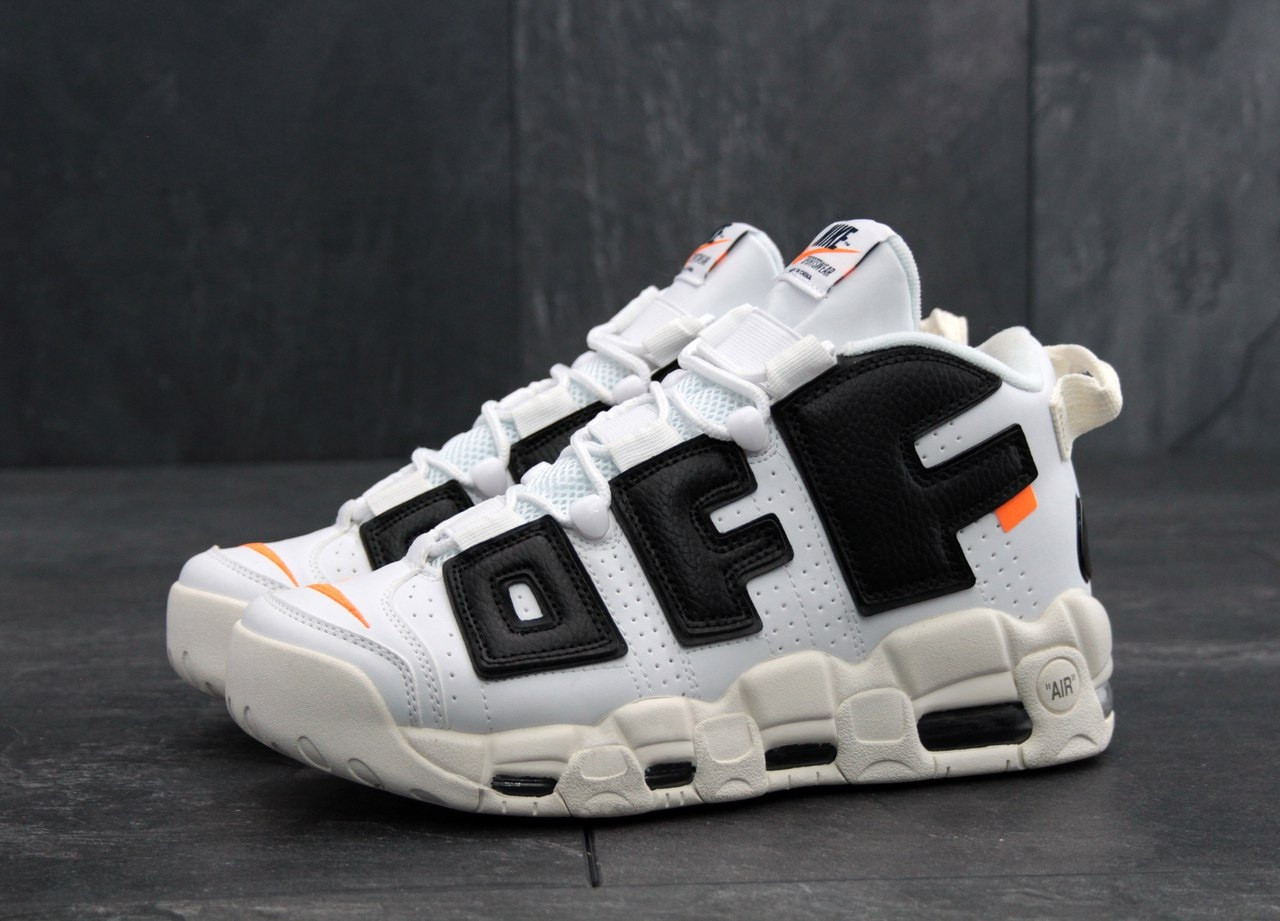 

Мужские белые Кроссовки Nike Air More Uptempo Off White 43, Белый