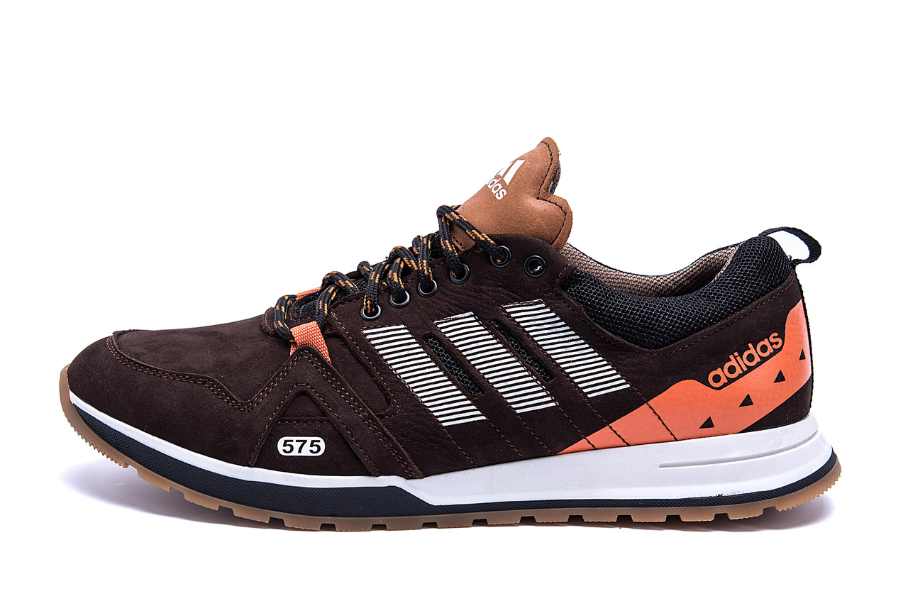 

Мужские кожаные кроссовки Adidas A19 Brown Star (реплика), Коричневый