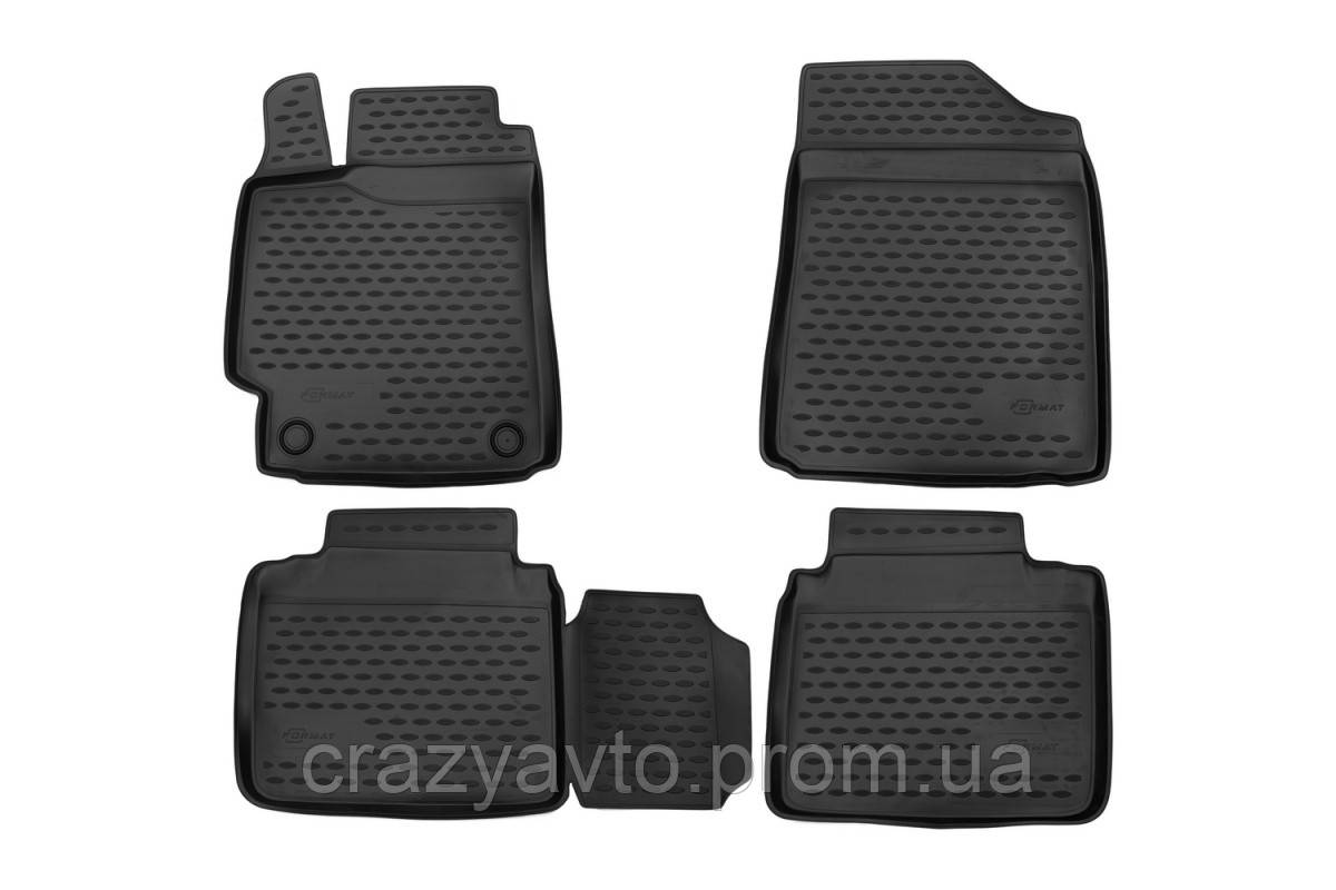 

Коврики резиновые Toyota Camry XV50 2012-20 2,5/3.5L 4шт ПУ, повышенная износос-ть Novline/Element, Черный