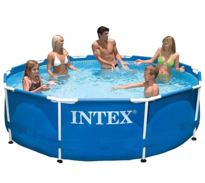 

Каркасный бассейн Intex 28200 "Metal Fram" c эффектом мозаики, размер 305х76 см