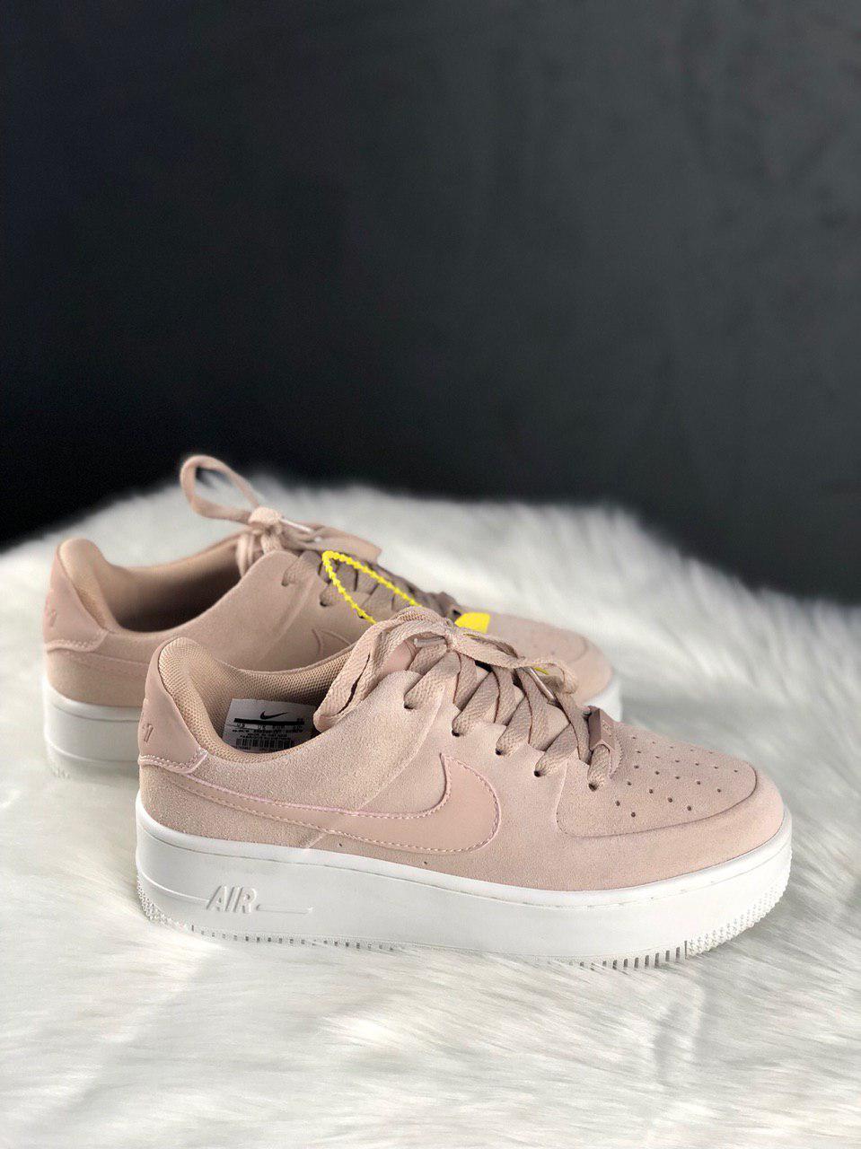 

Женские кроссовки Nike Air Force 1 Sage Platform Particle Beige, женские кроссовки найк аир форс лов сага, Бежевый